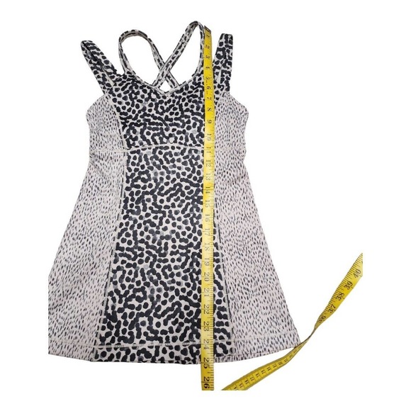 NWOT Lululemon Happy Strappy Tank Ace Spot Grain Black Dottie Dash Sz 4 Run Yoga - Picture 5 of 11